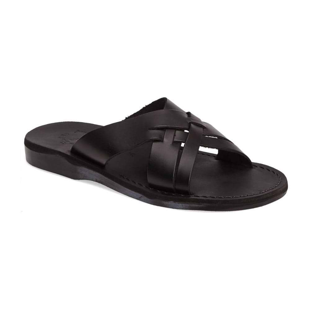 JERUSALEM SANDALS Jesse Leather Woven Strap Sandals - Size 9 US / 42 EU Amazon.com | Jesse - Leather Woven Strap Sandal - Mens  main image 2