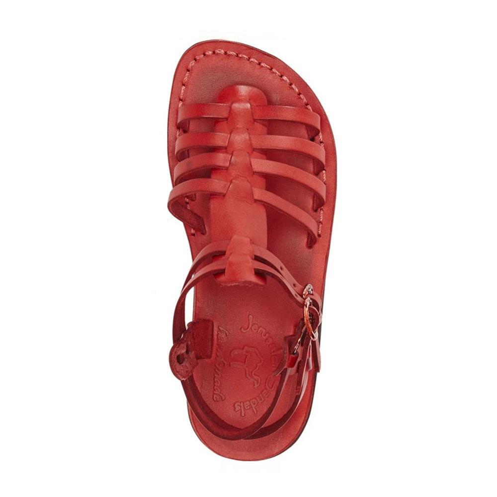 Leah Red Leather Gladiator Sandal