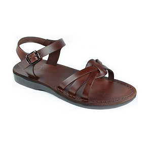 Miriam | Tan Leather Slingback Buckle Sandal