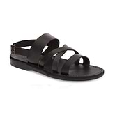 Silas - Leather Slingback Sandal | Black