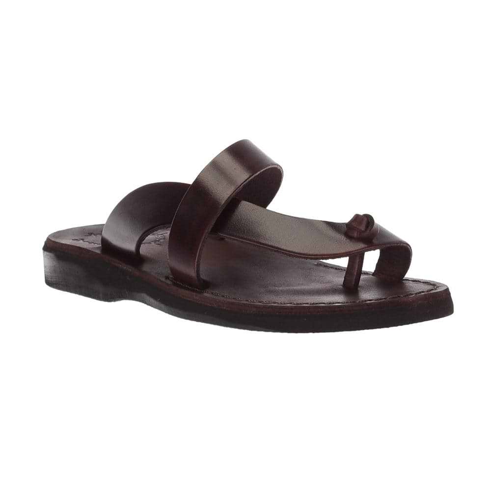 NWOT Made in Jerusalem Brown Leather Sandals Sz 12 Men main image 3