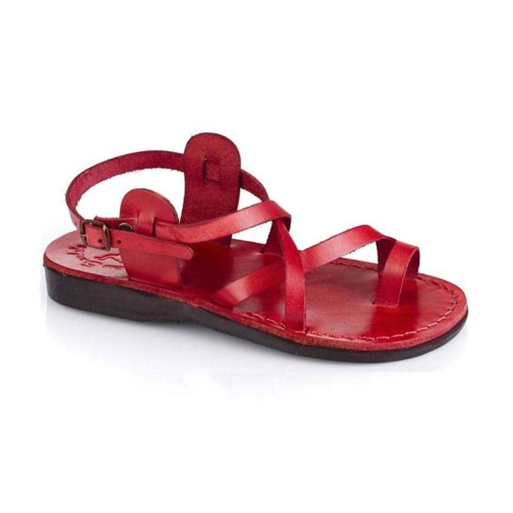 The Good Shepherd | Red Leather Buckle Sandal