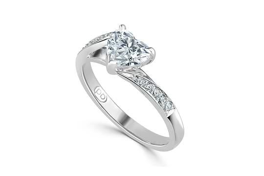 Heart Shaped Diamond Engagement Rings