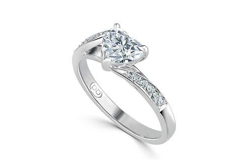 Heart Shaped Diamond Engagement Rings
