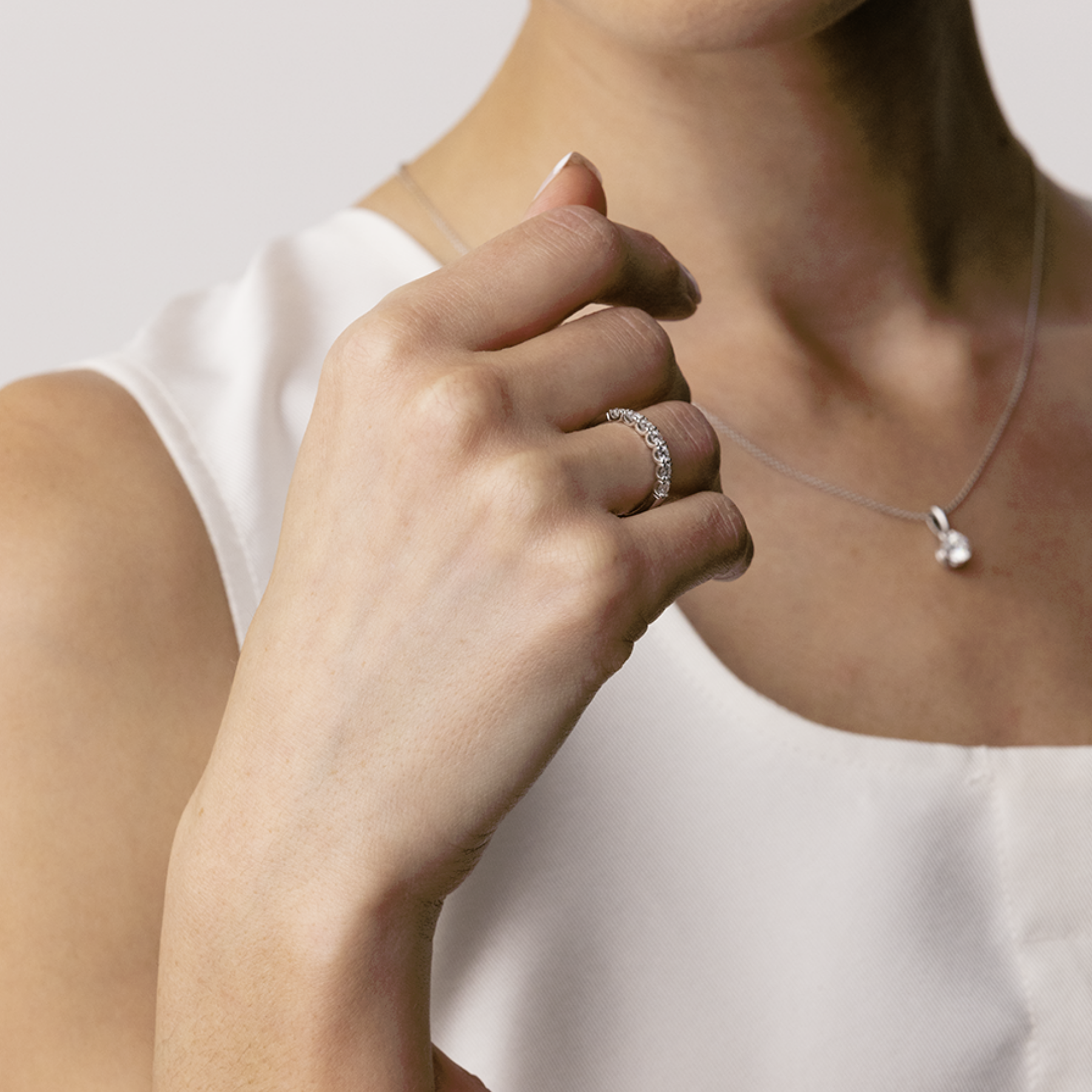A natural GIA certified diamond set in a Paul Bram ring