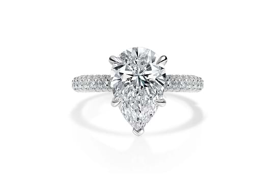 Pear Shape Diamond Engagement Rings