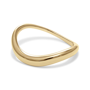 Curved Gold Ring