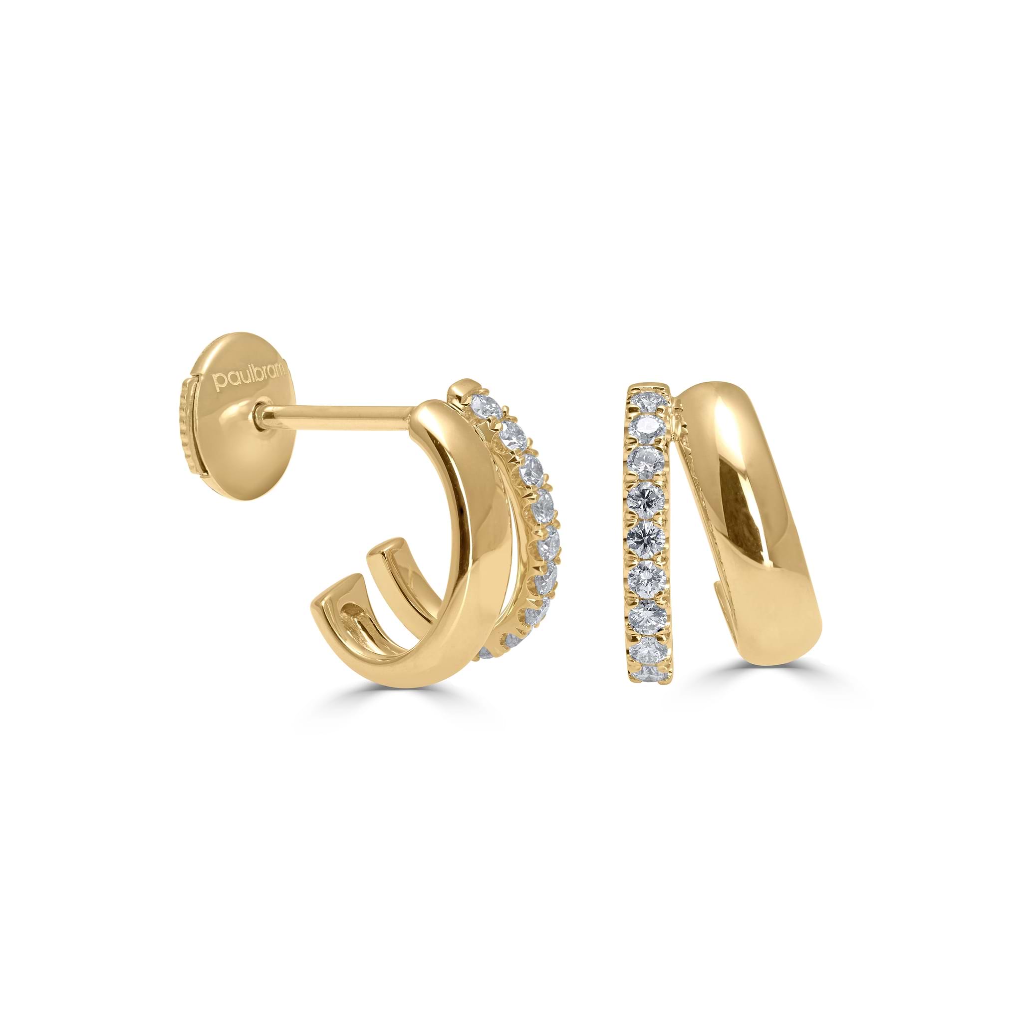 Diamond Huggie Earrings