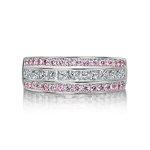 Pink Argyle Celebration Ring - Bridget Ring