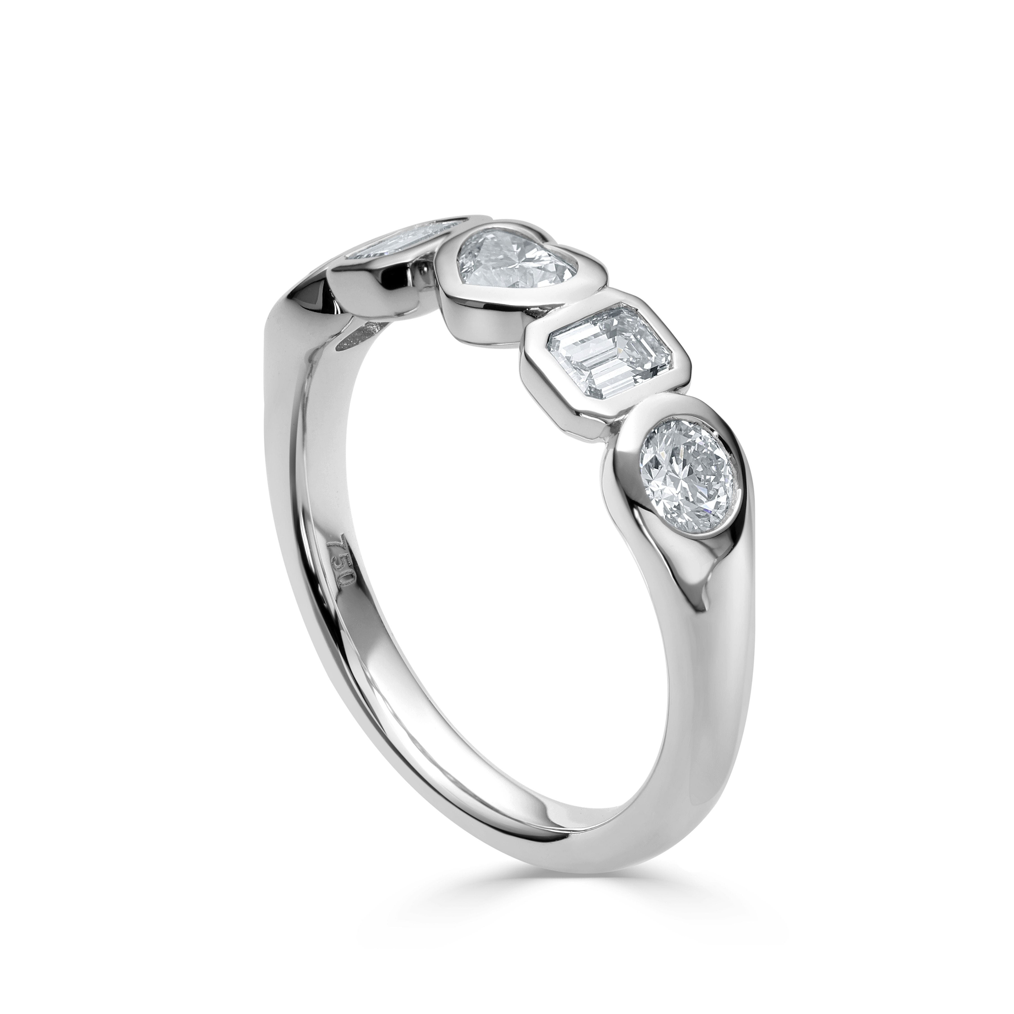 Nova - Anniversary Ring in 18ct White Gold Ring | Paul Bram