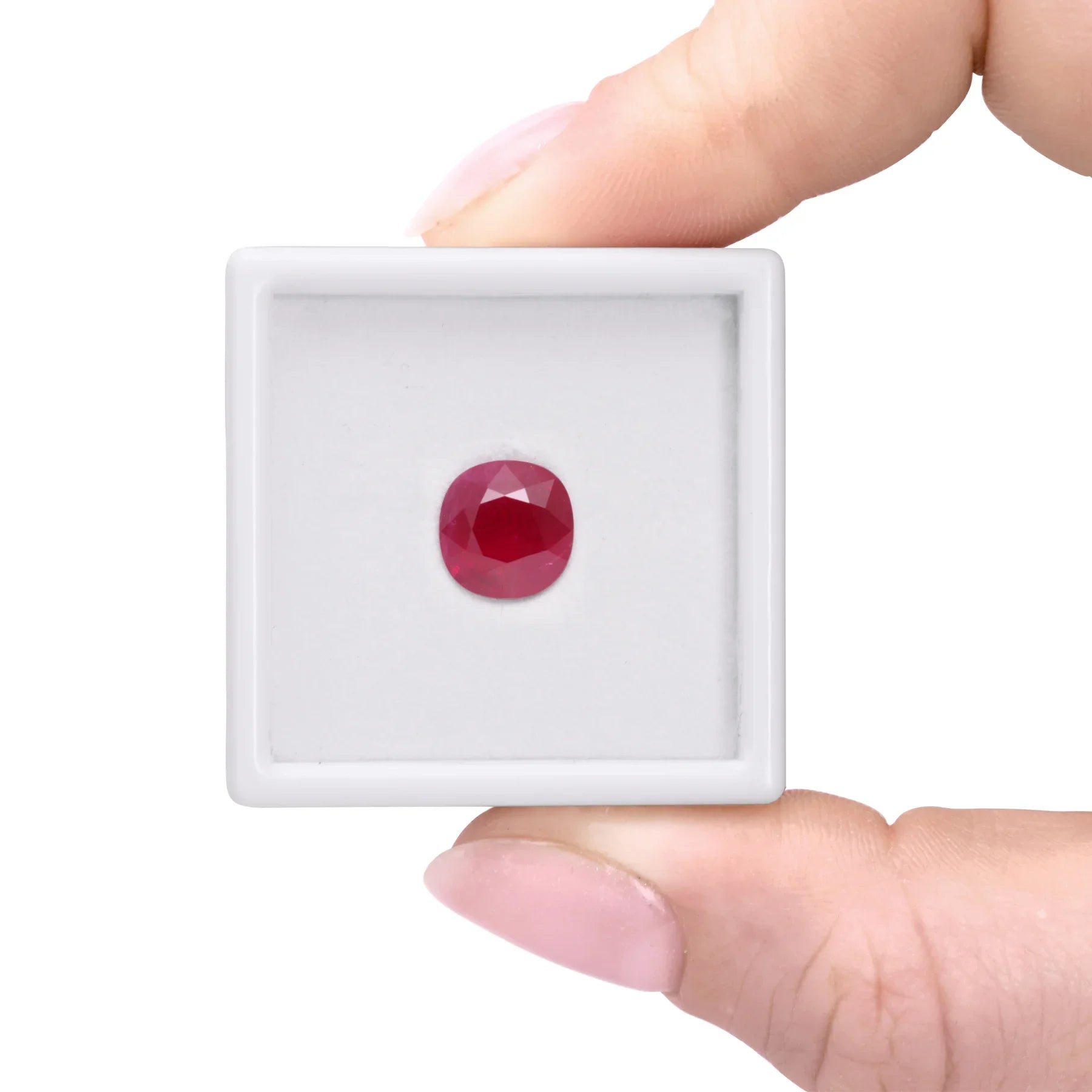 3.11ct - Cushion Burmese Ruby Loose Gemstone | Paul Bram