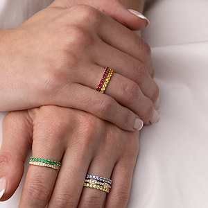 Kaleidoscope - Ombre Orange & Yellow Sapphire