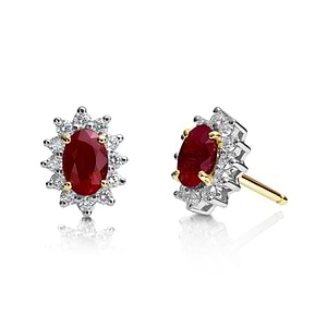 Gaelle - Ruby Earrings