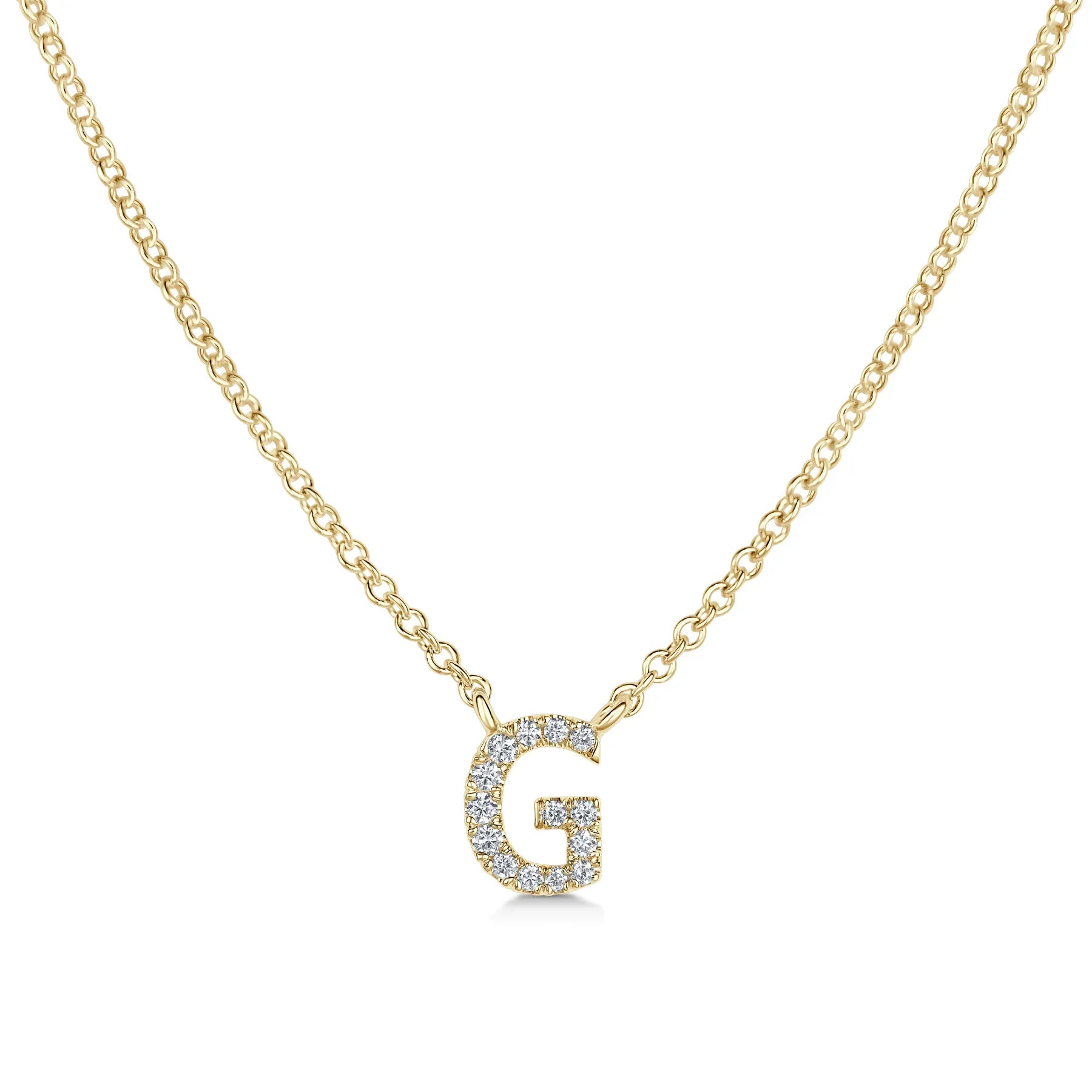 G Initial Diamond Pendant | Paul Bram