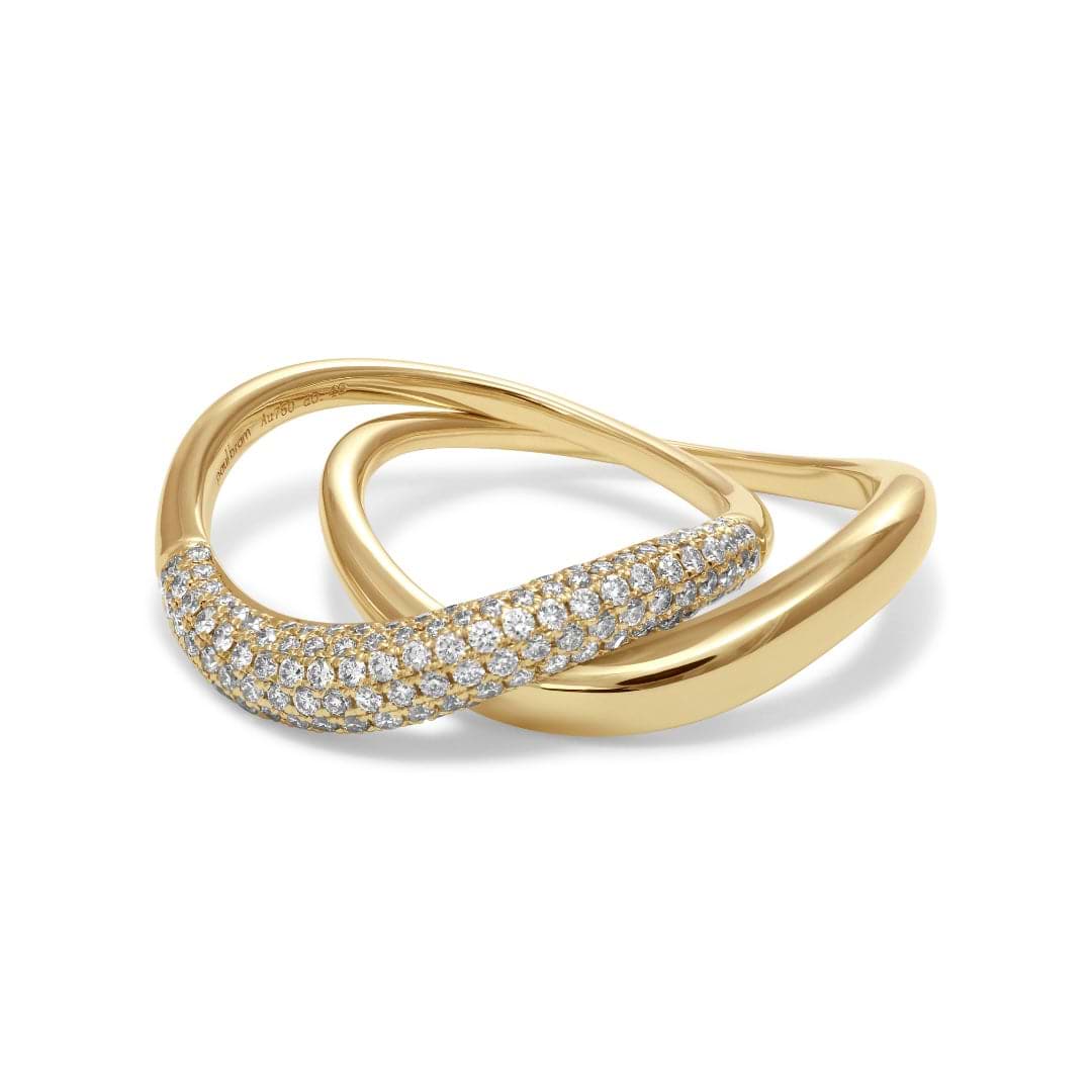 Curved Gold Ring Default Title - Main Image