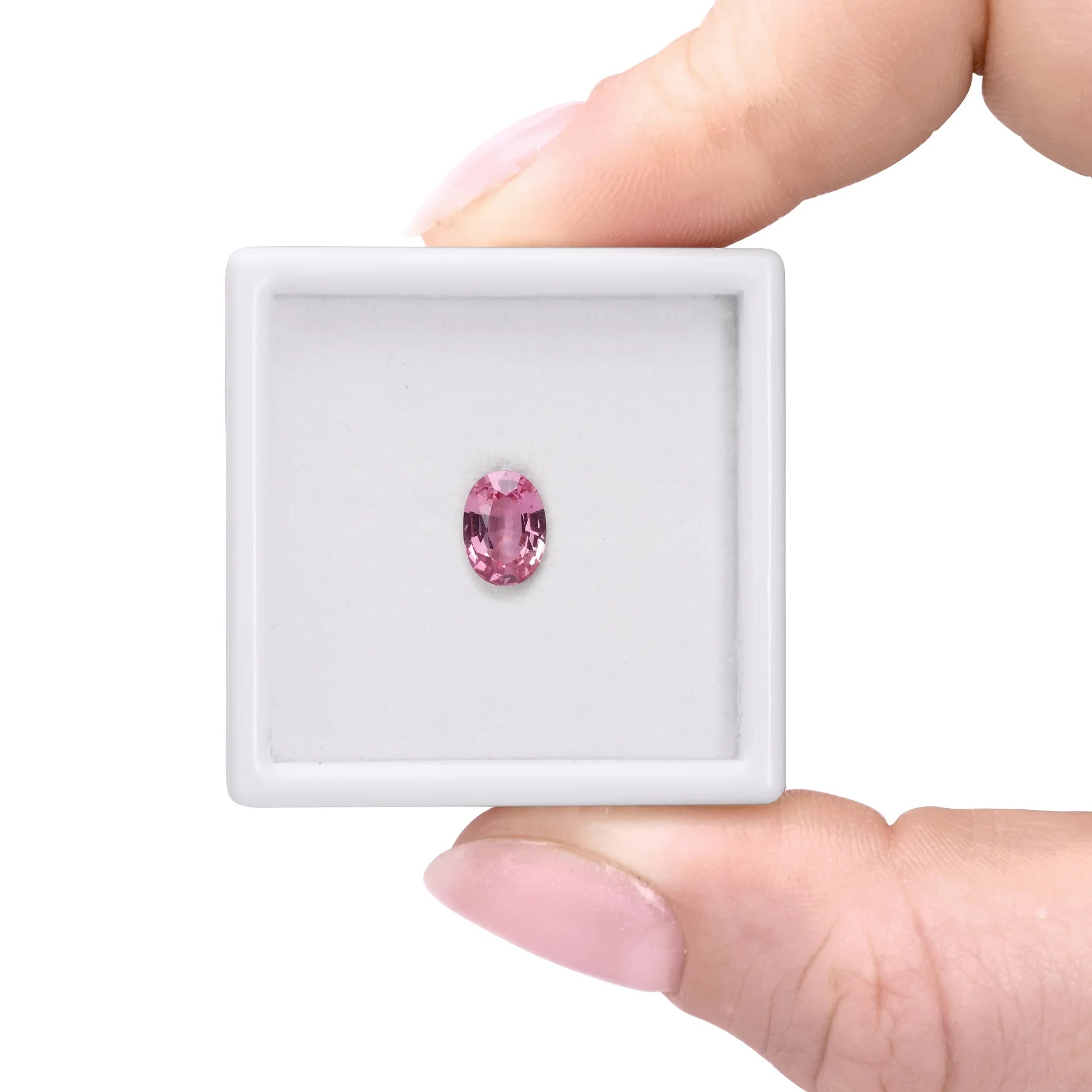 1.29ct Oval Padparadscha Sapphire