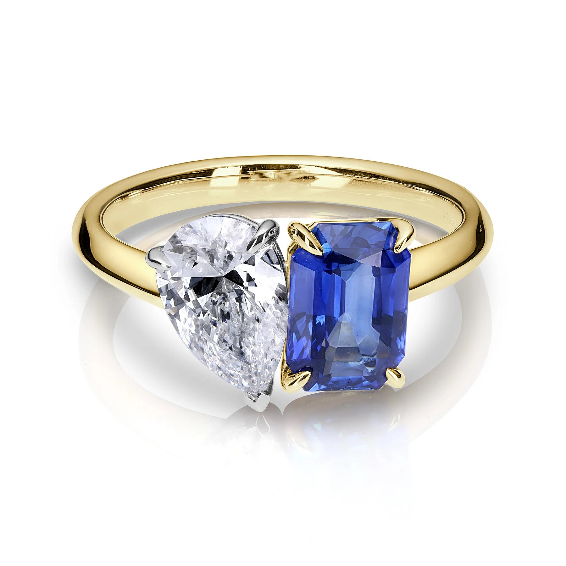 Toi et Moi - Blue Sapphire & Pear