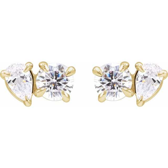 14k-yellow-1-1/6-ctw-lab-grown-diamond-two-stone-stud-earrings