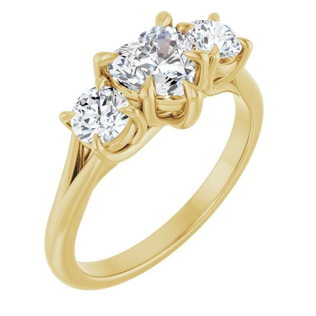 14K Yellow Engagement Ring Mounting