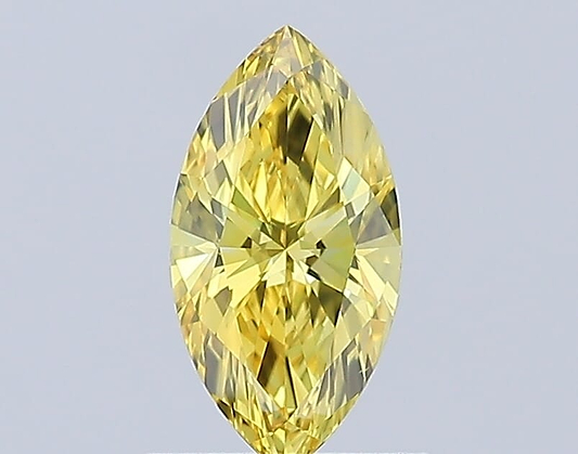 Marquise 0.62 Fancy Vivid  Yellow VS1