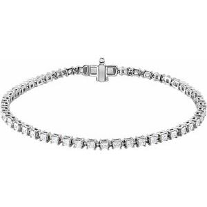 Lab-Grown Diamond 7" Line Bracelet