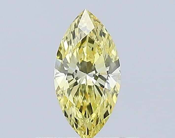 Marquise 0.42 Fancy Vivid Yellow VVS1