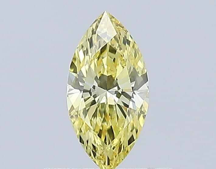 Marquise 0.42 Fancy Vivid  Yellow VVS1