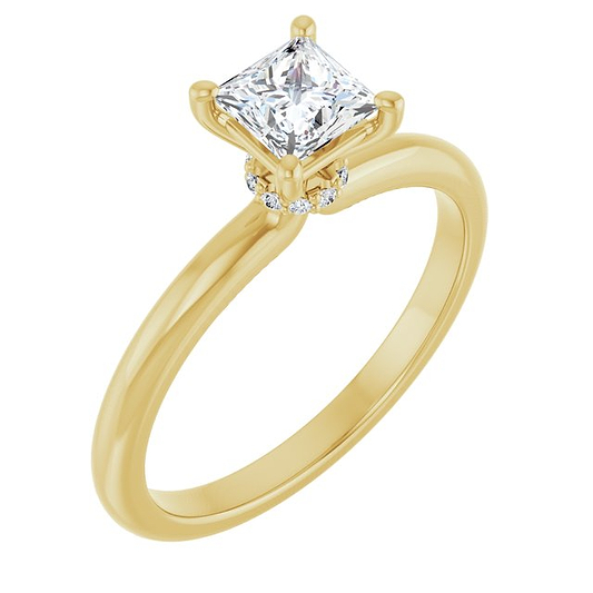 14K Yellow Engagement Ring Mounting