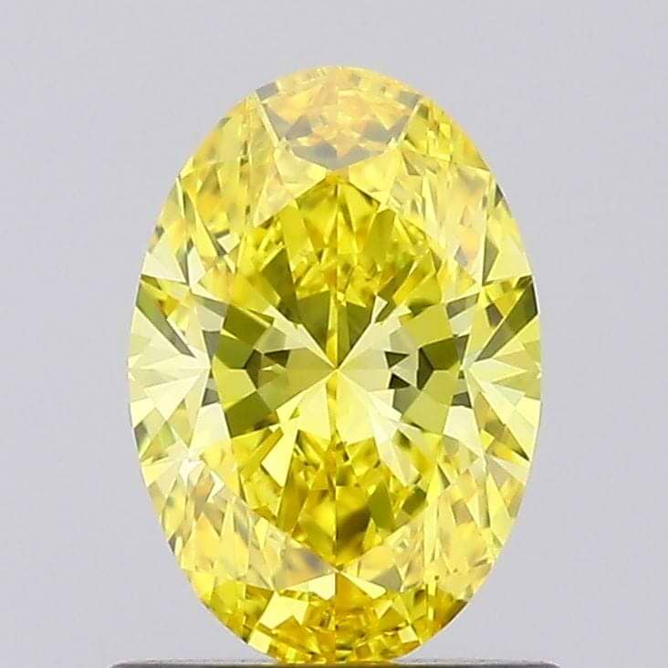 Oval 0.82 Fancy Vivid Yellow VVS2