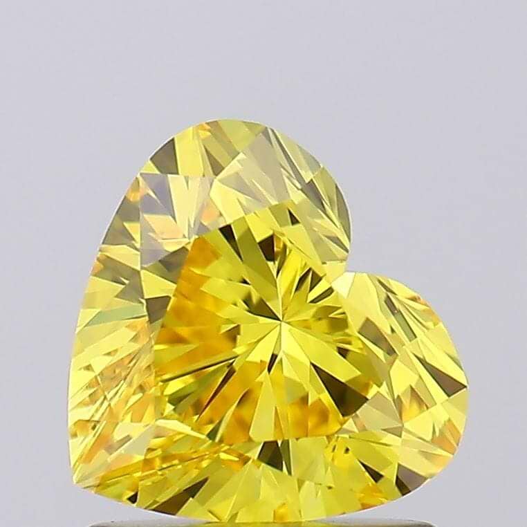Heart 1.02 Fancy Vivid Yellow VVS2