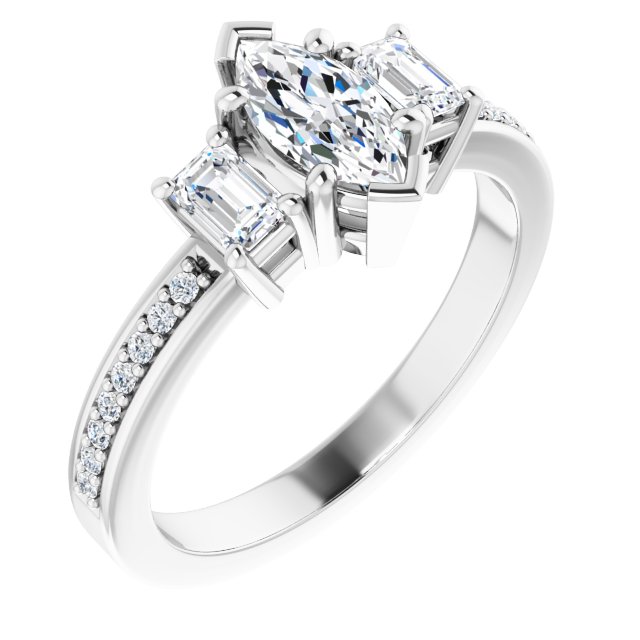 Platinum Engagement Ring Mounting