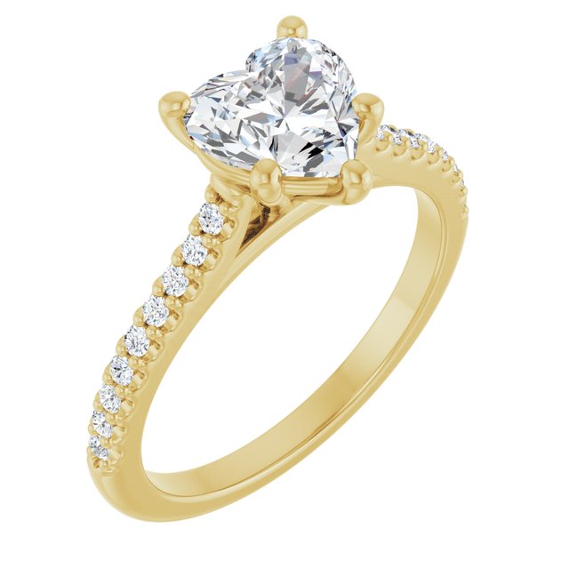 14K Yellow Engagement Ring Mounting