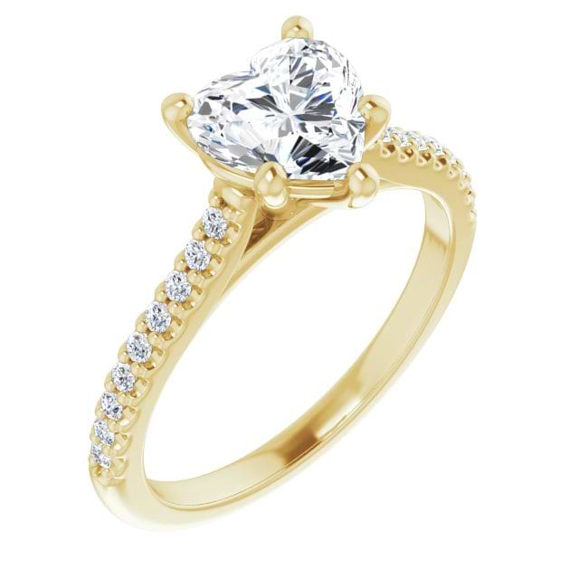 14K Yellow Engagement Ring Mounting