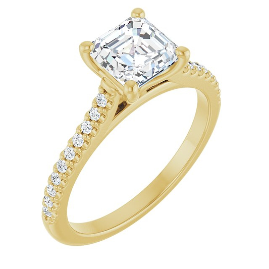 14K Yellow Engagement Ring Mounting