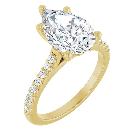 14K Yellow Engagement Ring Mounting