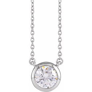 Lab-Grown Diamond Adjustable 16-18" Necklace