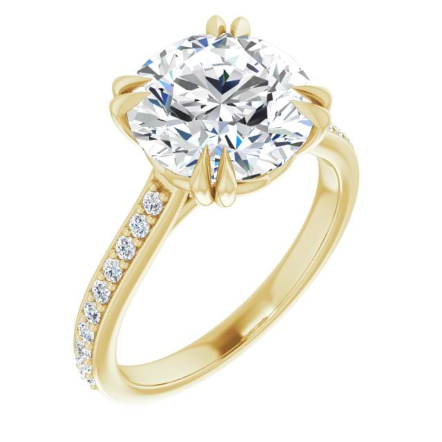 14K Yellow Engagement Ring Mounting