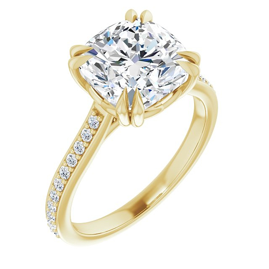 14K Yellow Engagement Ring Mounting