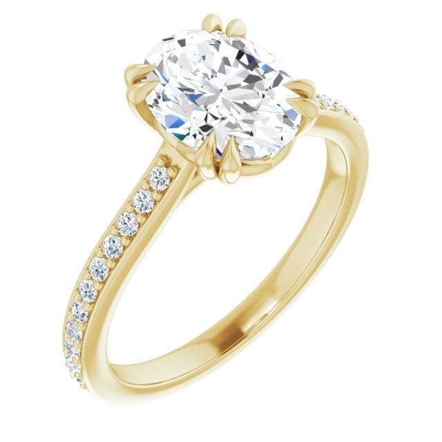 14K Yellow Engagement Ring Mounting