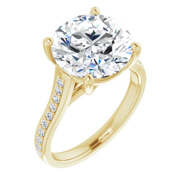 14K Yellow Engagement Ring Mounting