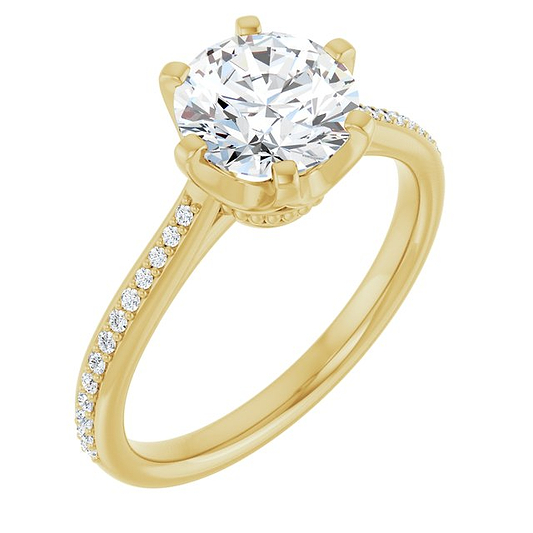 14K Yellow Engagement Ring Mounting