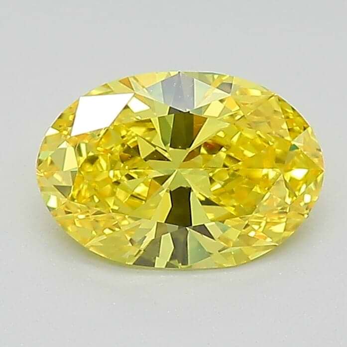 Oval 0.94 Fancy Vivid Yellow VVS1