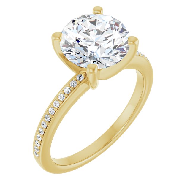 14K Yellow Engagement Ring Mounting