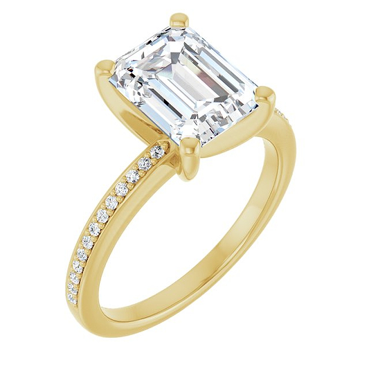 14K Yellow Engagement Ring Mounting