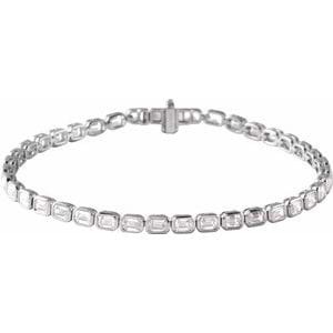 Lab-Grown Diamond Line 7" Bracelet