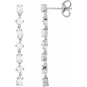 Lab-Grown Diamond Seven-Stone Earrings