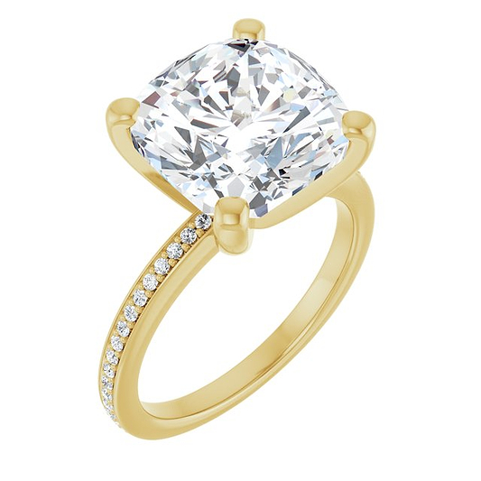 14K Yellow Engagement Ring Mounting