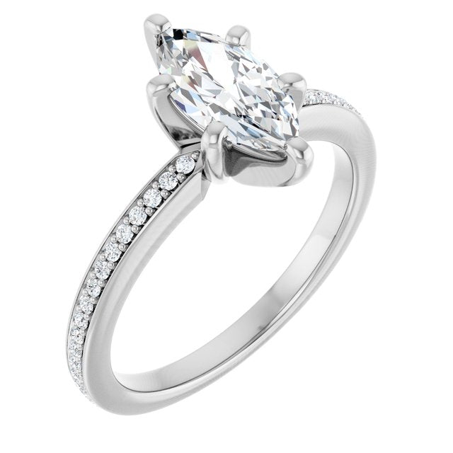 Platinum Engagement Ring Mounting