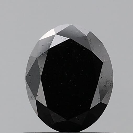 Oval 1.00ct Fancy  Black VVS1