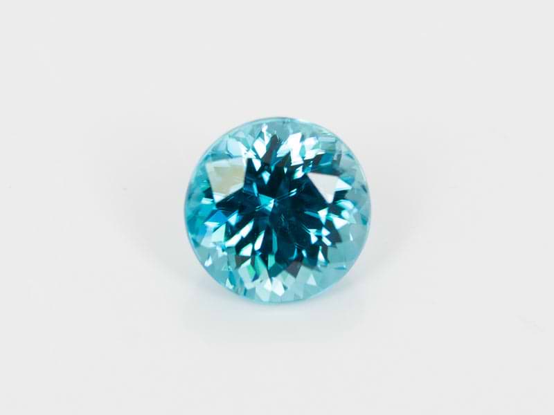 Round Blue Zircon 3.24ct